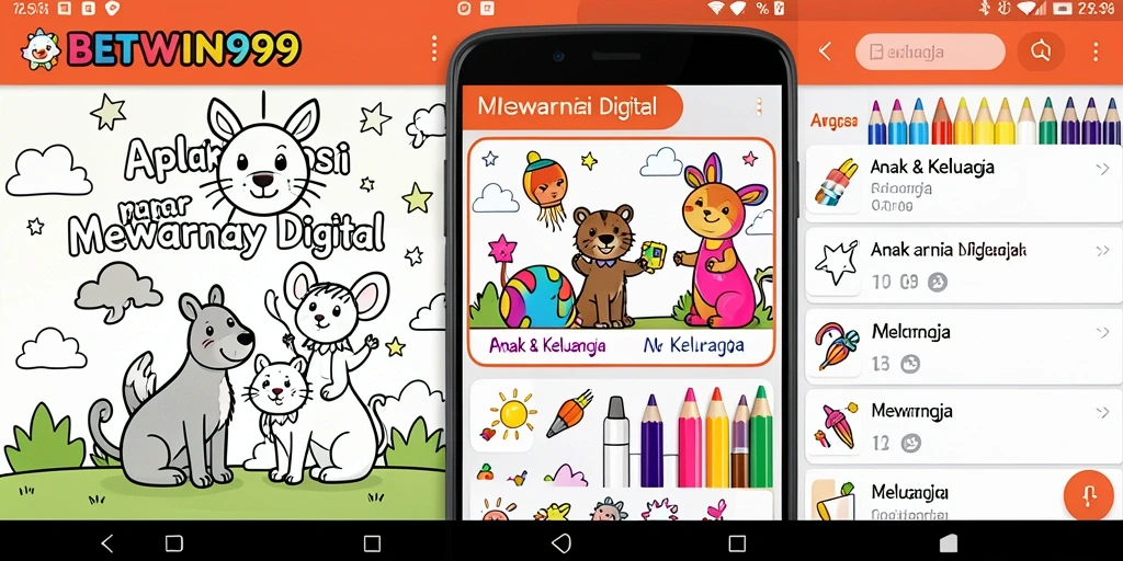 Tampilan antarmuka mewarnai yang menarik dan mudah digunakan.