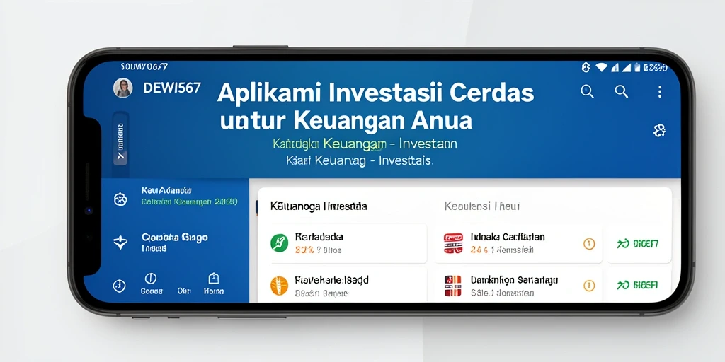 Screenshot DEWI567 menunjukkan antarmuka investasi yang intuitif dan informatif.