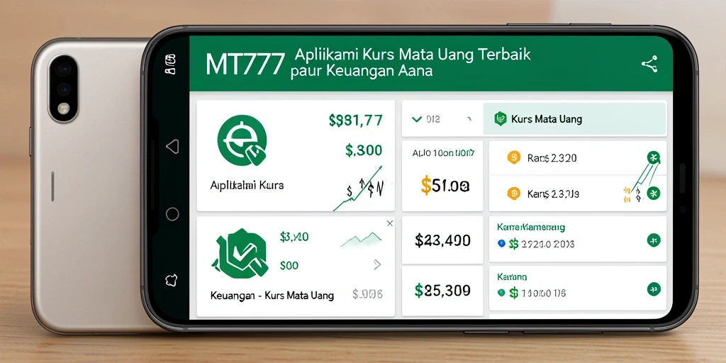 Antarmuka MT777 menampilkan kurs mata uang terkini dengan jelas dan informatif.