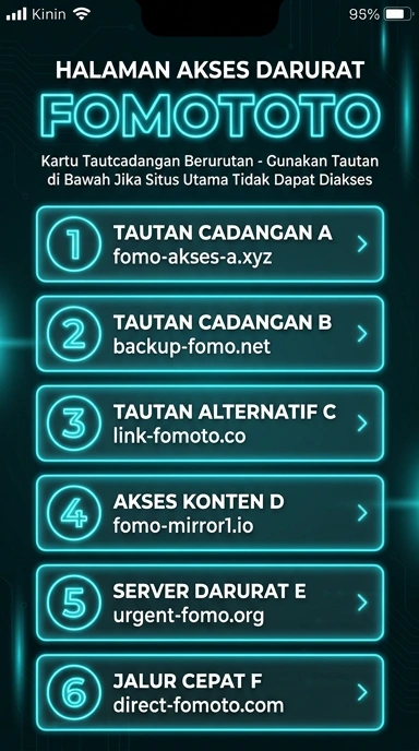 Tampilan link alternatif fomototo